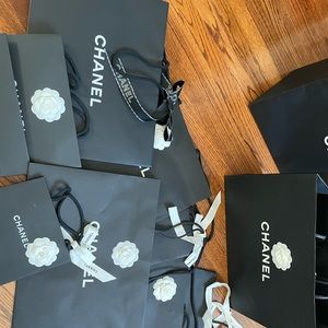 Chanel paper bag, with flower